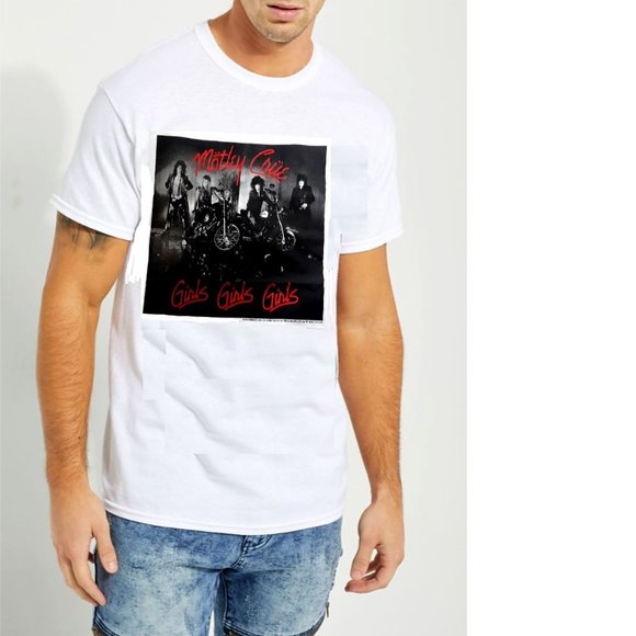 Motley Crue Girls Girls Girls metal rock Official cotton T-Shirt XL NWT - Picture 1 of 3